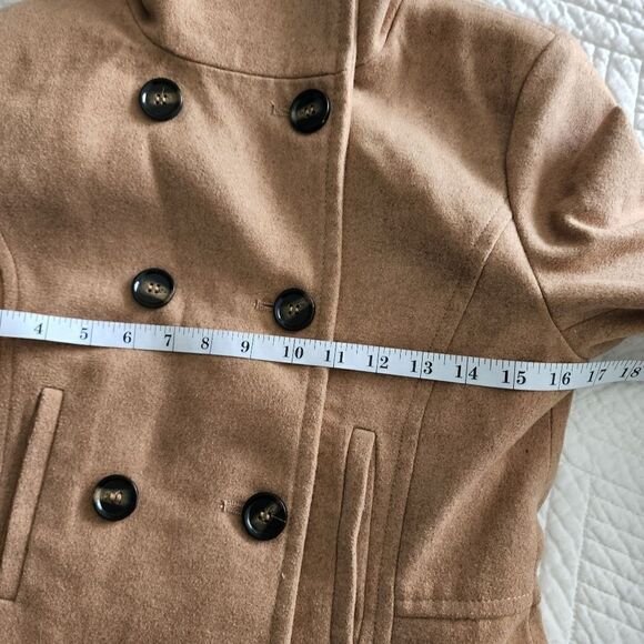 Thread and supply camel doble breasted wool blend jacket - Picture 4 of 16